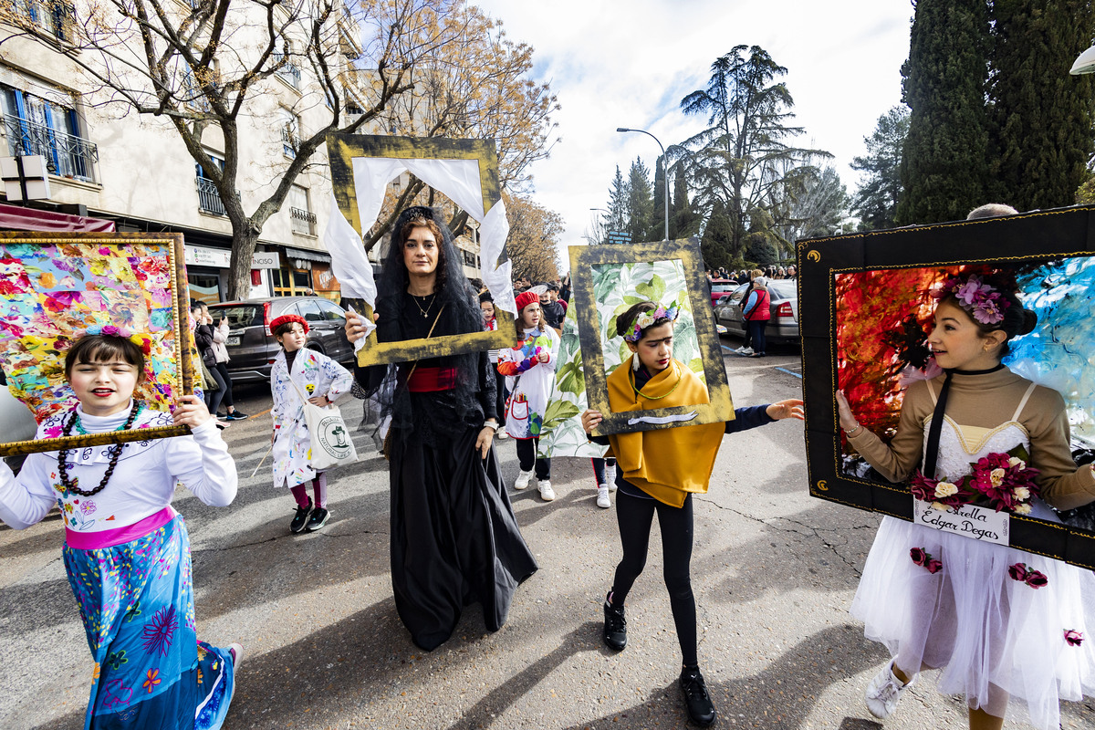 carnaval en ciudad real, desfile infantil de todos los colegios de ciudad real, en el primer desfile de carnaval de niños  / RUEDA VILLAVERDE