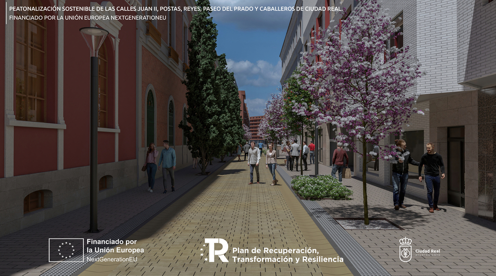 Renders de la obra de peatonalización 