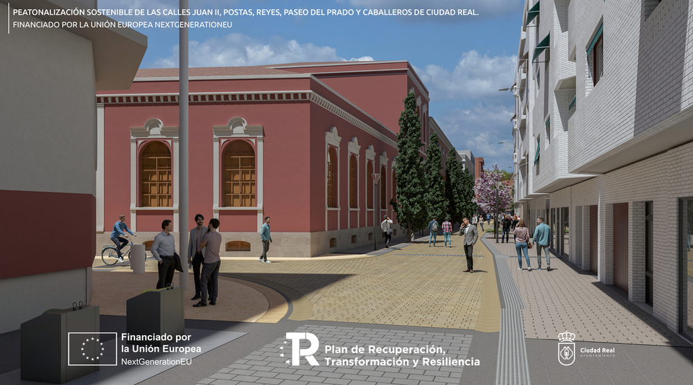 Renders de la obra de peatonalización 