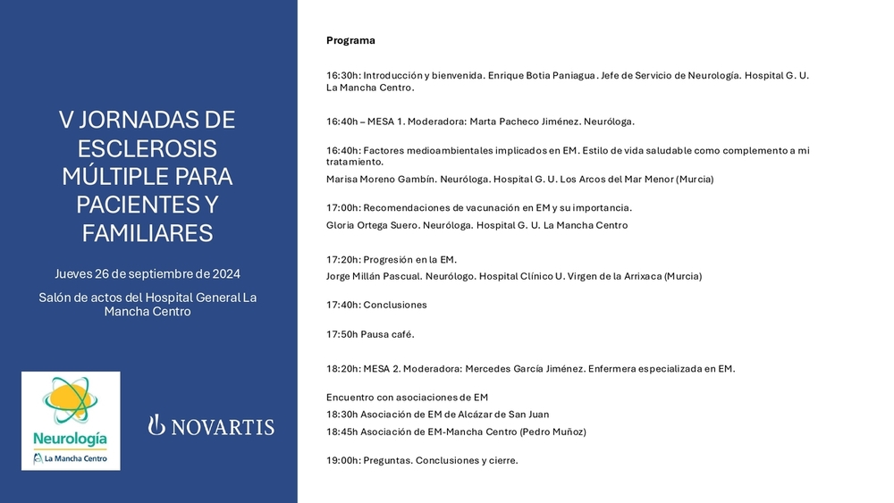 Pacientes, familiares y expertos abordarán esclerosis múltiple