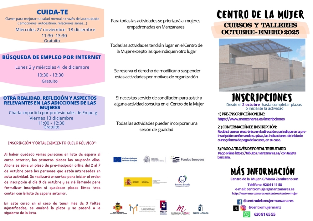 Centro de la Mujer pone en marcha un curso de actividad física