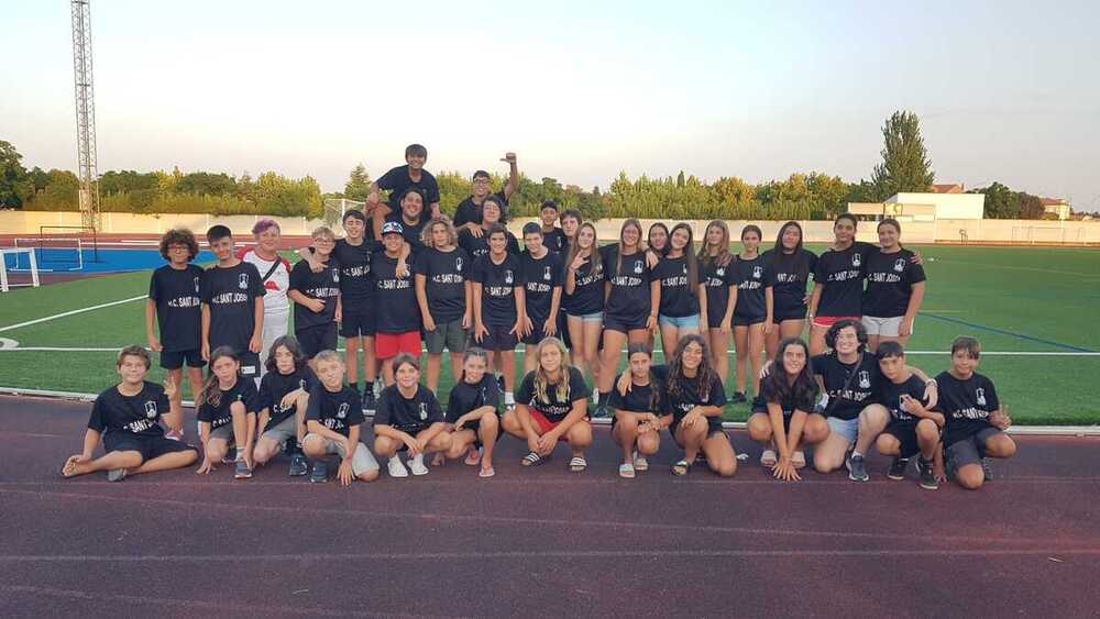 Jugadores y técnicos del Handbol Sant Josep balear.