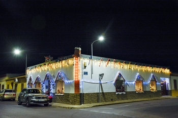 Una fachada de la calle Pedrero, mejor decoración navideña