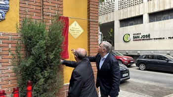 La plaza Virgen de las Lágrimas, dedicada al padre Castro