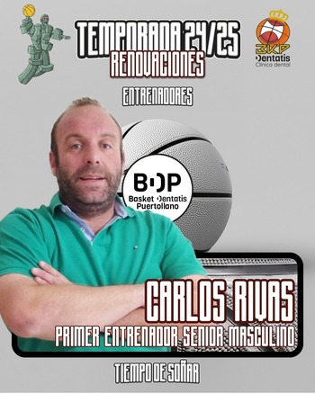 Carlos Rivas renueva como entrenador del Basket Puertollano