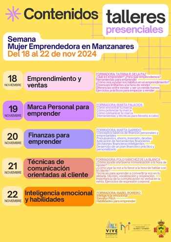 Manzanares celebra la Mujer Emprendedora con talleres