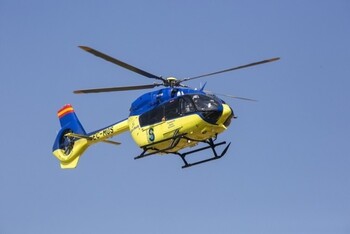 Evacuada en helicóptero a Getafe por un incendio en Tomelloso