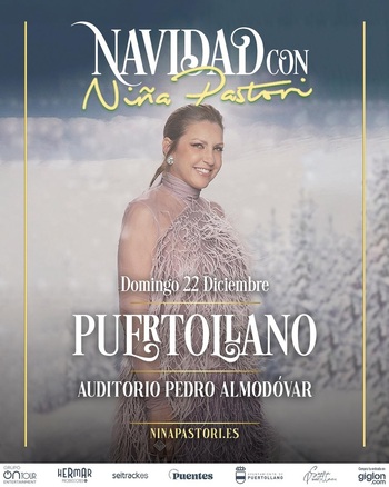 Niña Pastori actuará en Puertollano el 22 de diciembre