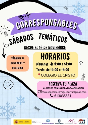 Sábados temáticos, próximo programa del Plan Corresponsables