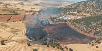 29 personas trabajan en extinguir un incendio en Ballesteros