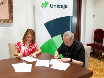 Unicaja y el Obispado firman un convenio para 160 parroquias