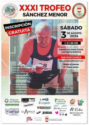 Abiertas inscripciones del Trofeo de Atletismo 'Sánchez Menor'