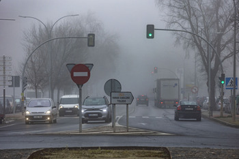 Aviso por niebla mañana en La Mancha