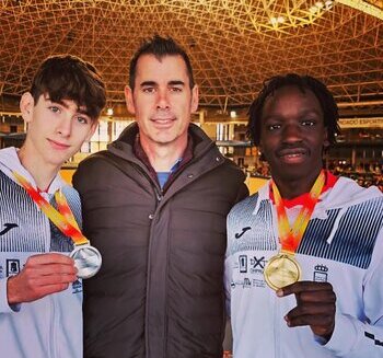 Jane Muñoz y Hugo Bermejo, oro y plata en el Nacional sub 16