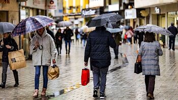 El tren de borrascas deja tanta lluvia como todo enero de 2023