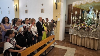 Misa en honor de la Virgen del Rosario en Las Casas