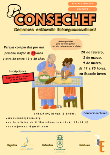 Consechef, el primer concurso culinario intergeneracional