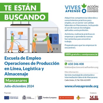 Manzanares crea una escuela de empleo de producción en línea