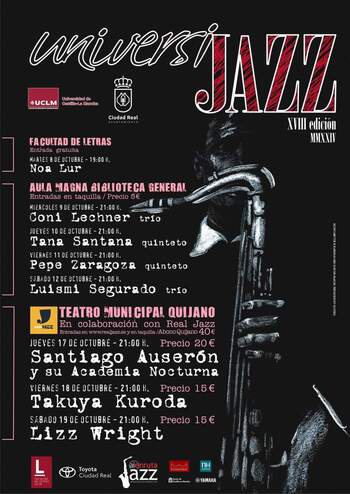 Universijazz llevará a Ciudad Real a destacadas figuras