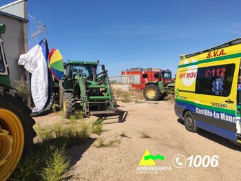 Herido en un accidente de paramotor en Tomelloso