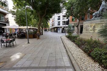 Los trabajos en plaza  de Cervantes se centrarán en 200 metros