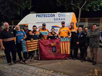 Los voluntarios de Protección Civil regresan de Valencia