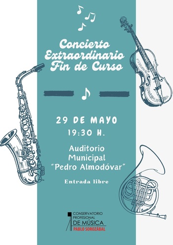 Conciertos para despedir el curso en el Pablo Sorozábal