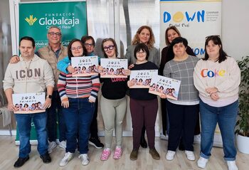 Globalcaja colabora con el calendario de Down Caminar