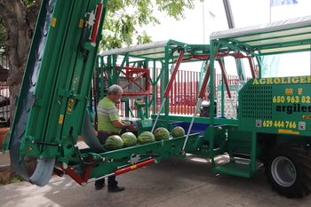 Fercam premia una máquina autopropulsada para recoger melones