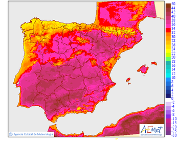 La primera ola de calor disparará los termómetros a 44 grados