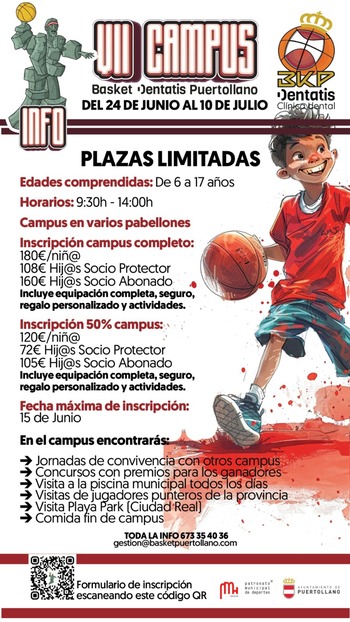 Abiertas las inscripciones para el Campus del Puertollano