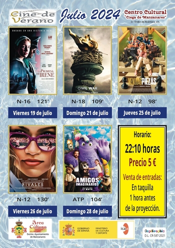 El cine de verano enciende su proyector el 4 de julio