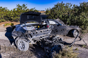 Dos muertos por un coche kamikaze en la A-43 en Torralba