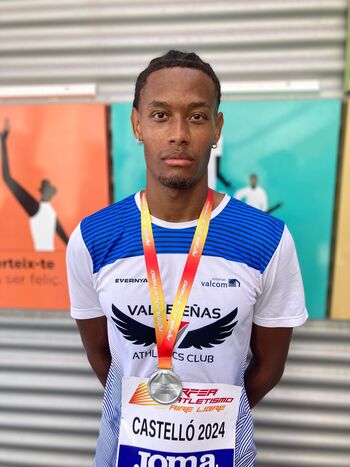 Asabu Pinés, plata en los 400 metros lisos del Nacional Sub 20