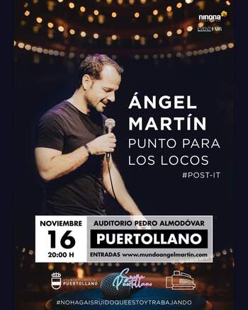 Ángel Martín llega a Puertollano con 'Punto para los locos'