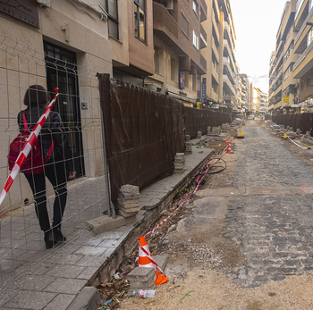 Comerciantes denuncian los perjuicios que sufren por las obras