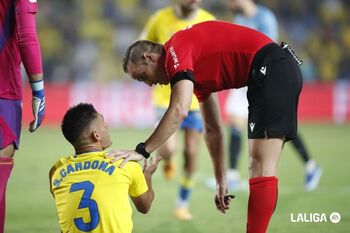 Alberola Rojas, en el Osasuna-Celta