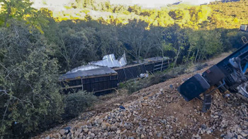 Bloqueada la línea de tren a Mérida por un descarrilamiento