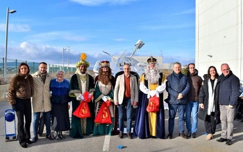 Los Reyes Magos llegan a Puertollano en una nave de Deimos