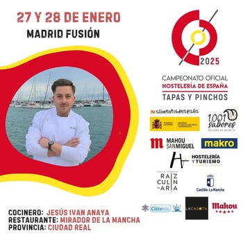 Jesús Iván Anaya participa en el Campeonato Nacional de Tapas